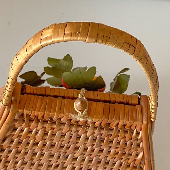 Vintage Wicker top handle bag - Picture 8 of 11